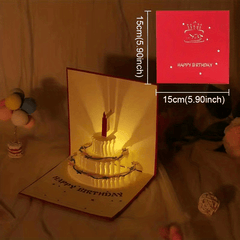 3D Birthday Card Music Greeting Card Graduation Holiday Card