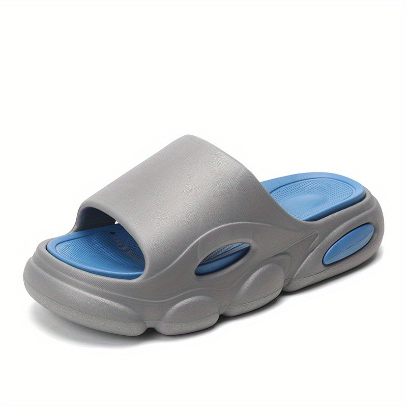 Men's Platform Slides Comfortable Non Slip Cloud Slippers