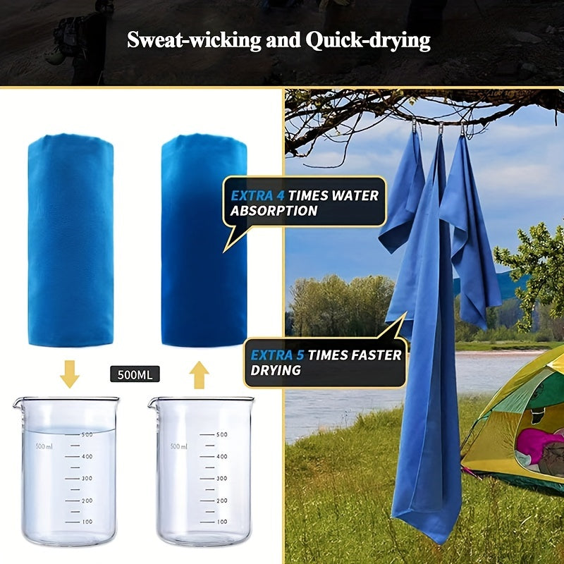 40 80 Cm Microfiber Towels Fast Drying Absorbent Camping Towel