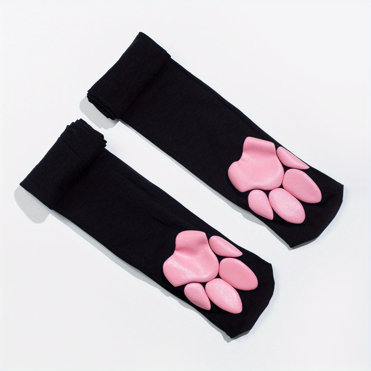 Bear Paw Print Socks Y2K Over The Knee Women's Stockings