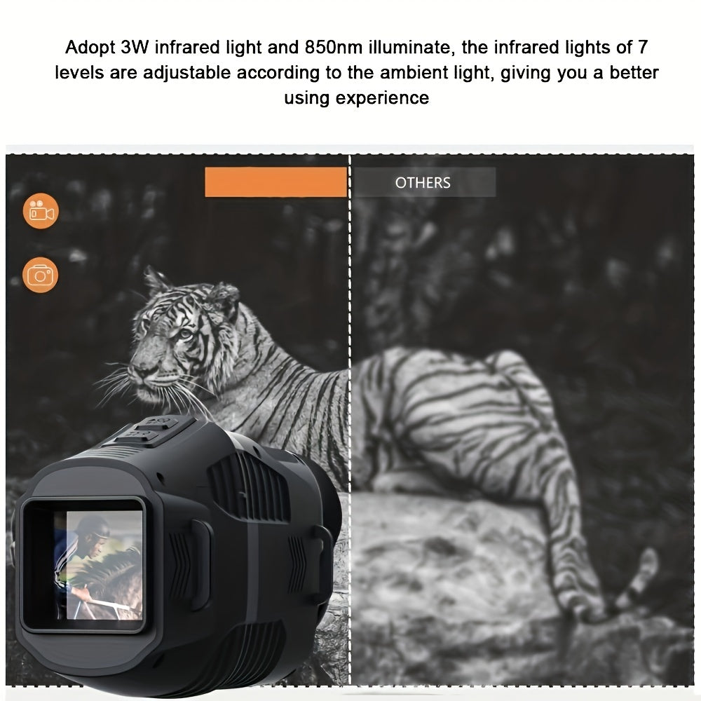 Night Vision Monocular 5x Zoom 1080P Telescope USB Charging Cable
