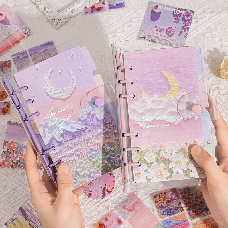 87pcs Scrapbook Kit DIY Journal Art & Crafts Stickers Notebook Scrapbook
