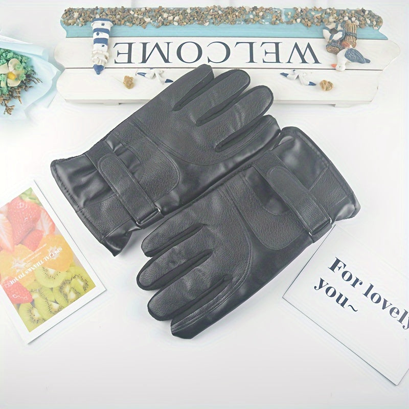 Winter Touch Screen Gloves Thickened Warm Wind Rain Cold Resistance