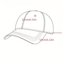 Embroidery Baseball Cap Unisex Solid Hip Hop Dad Hats Adjustable