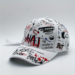 Hip Hop Graffiti Baseball Cap Sunshade Dad Hat Adjustable Couple Sun Hats
