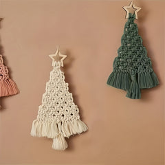 DIY Woven Thread Christmas Tree Kit Fun Craft Hand Woven Cloth Rope Material
