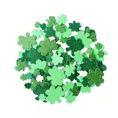 80pcs St Patrick's Clover Stickers Shamrock Seal Labels Adhesive Label