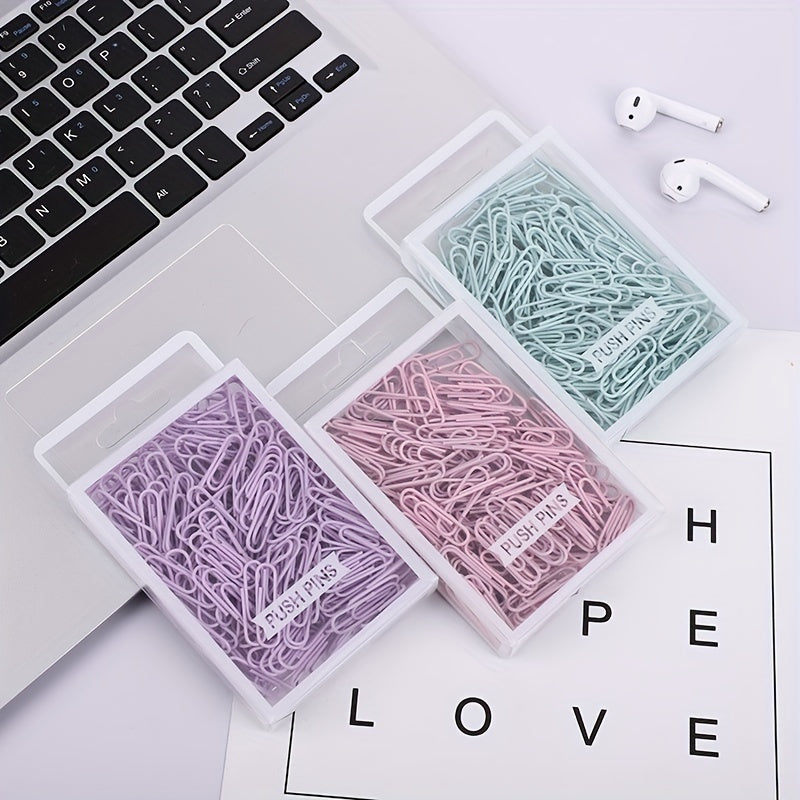 Macaron Paper Clip Boxed Office Stationery Paper Clip