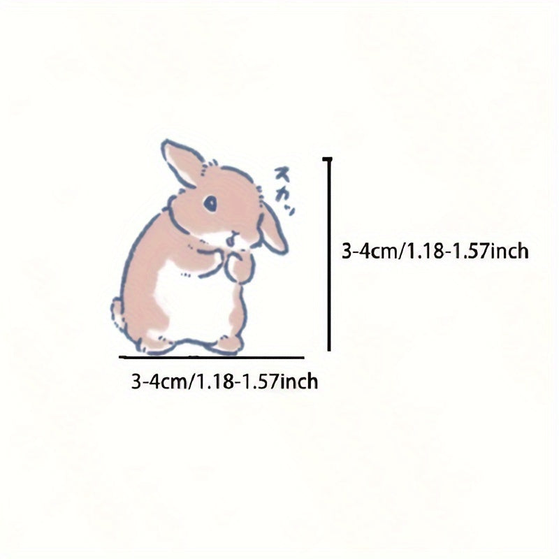Cartoon Little Rabbit Reward Stickers for Classroom Materials