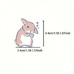 Cartoon Little Rabbit Reward Stickers for Classroom Materials