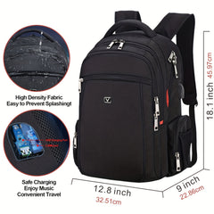 Waterproof Laptop Backpack 40L with USB Charging Port