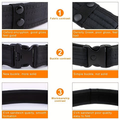 Men's Camouflage Tactical Belt for Outdoor Security and Mountaineering