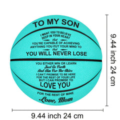 5 Inch Basketball for Outdoor - Gift for Son - Graduation Birthday Gift
