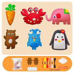 6pcs Non Woven Fabric Craft Kit for Kids Doll Accessories