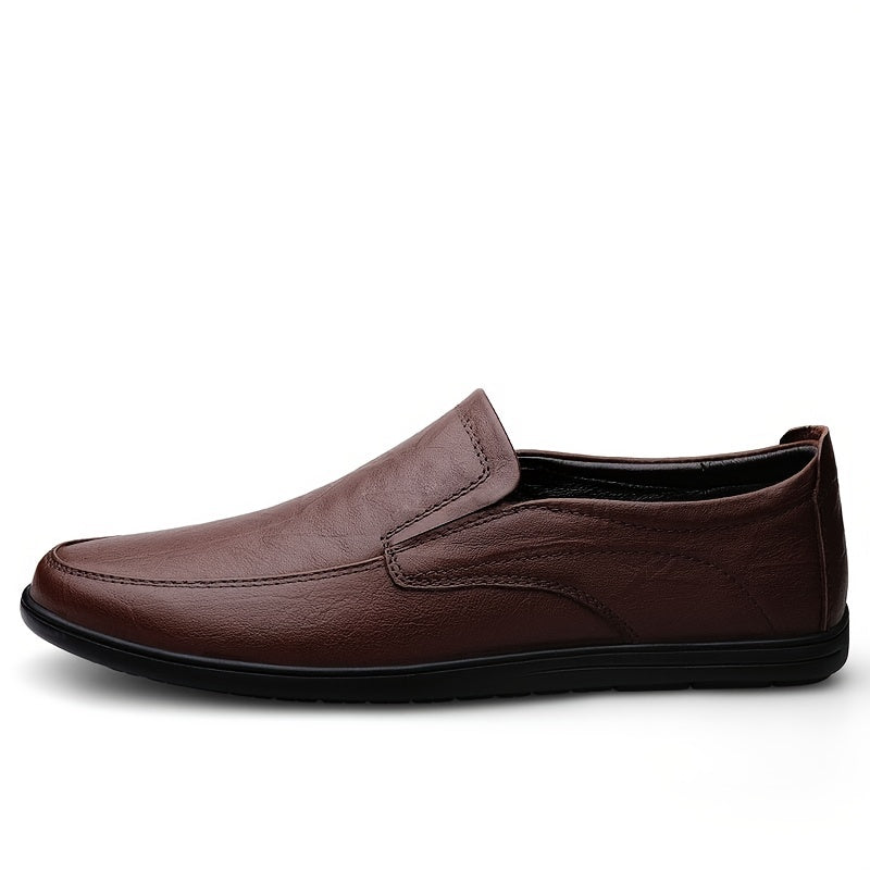 CLOHOO Personalized Leather Loafer Shoes Non Slip Lightweight Shoes