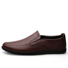 CLOHOO Personalized Leather Loafer Shoes Non Slip Lightweight Shoes