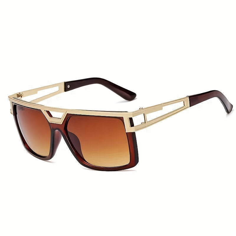 Metal Square Frame Men Sunglasses UV Protection Summer Sunglasses
