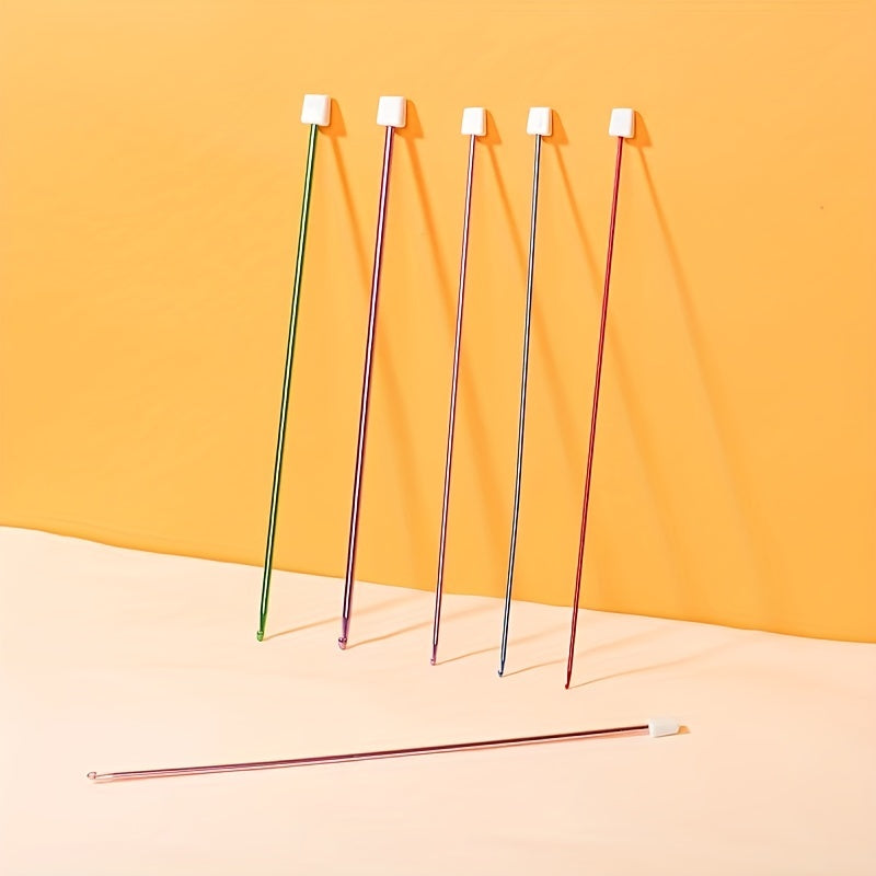 4pcs Hooded Aluminum Crochet Hooks Sweater Needles Knitting Tools