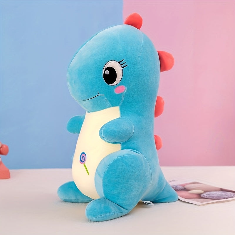 Extra Large Soft Dinosaur Toy 11.8in Red Spikes Huggable Stuffed Animal