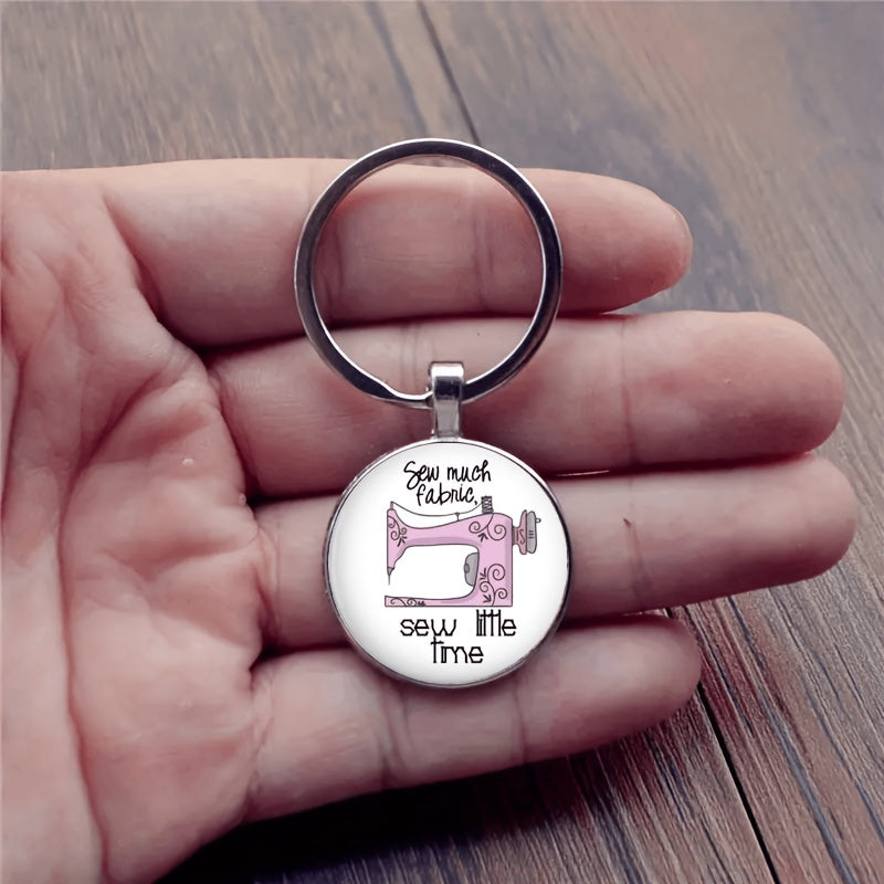 Vintage Sewing Machine Keychain for Boys and Girls