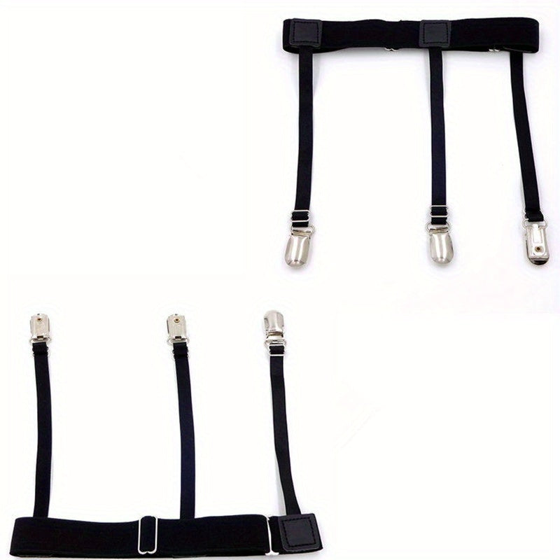 Men's Shirt Stay Suspenders Adjustable Elastic Shirt Tuck Suspenders