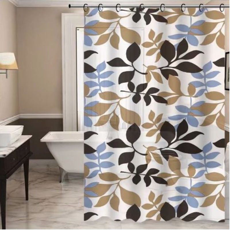 PEVA Shower Curtain, Conch Starfish Design, 71''x