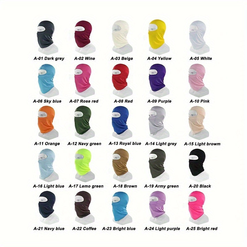 Breathable Balaclava Motorcycle Head Cover Full Face Mask Neck Gaiter