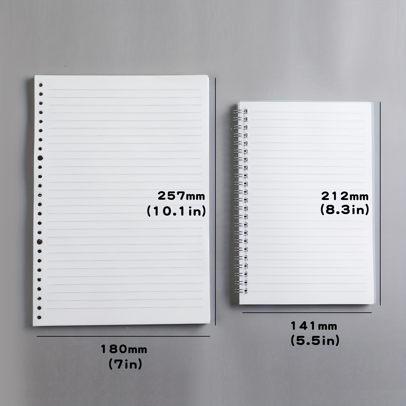 School Essential Sketchbook B5 Loose Leaf Paper A5 Spiral Notebook