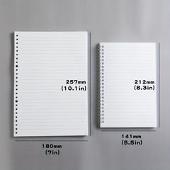 School Essential Sketchbook B5 Loose Leaf Paper A5 Spiral Notebook