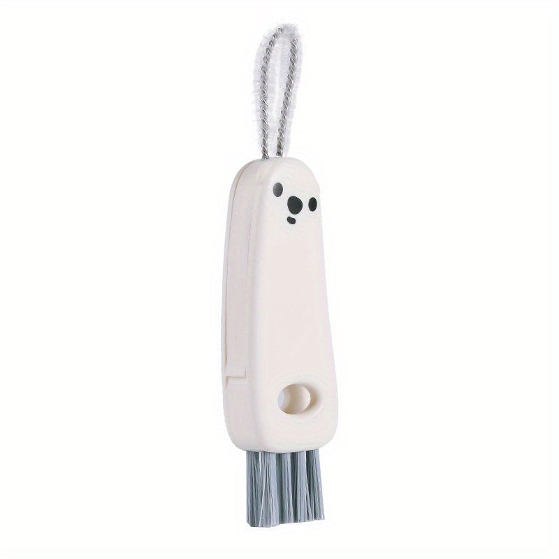 Portable Water Cup Cleaning Brush Mini Bear Cups Washing Brush