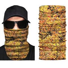 Golden Fall Leaf Neck Gaiter Sun Protection Dust Mask
