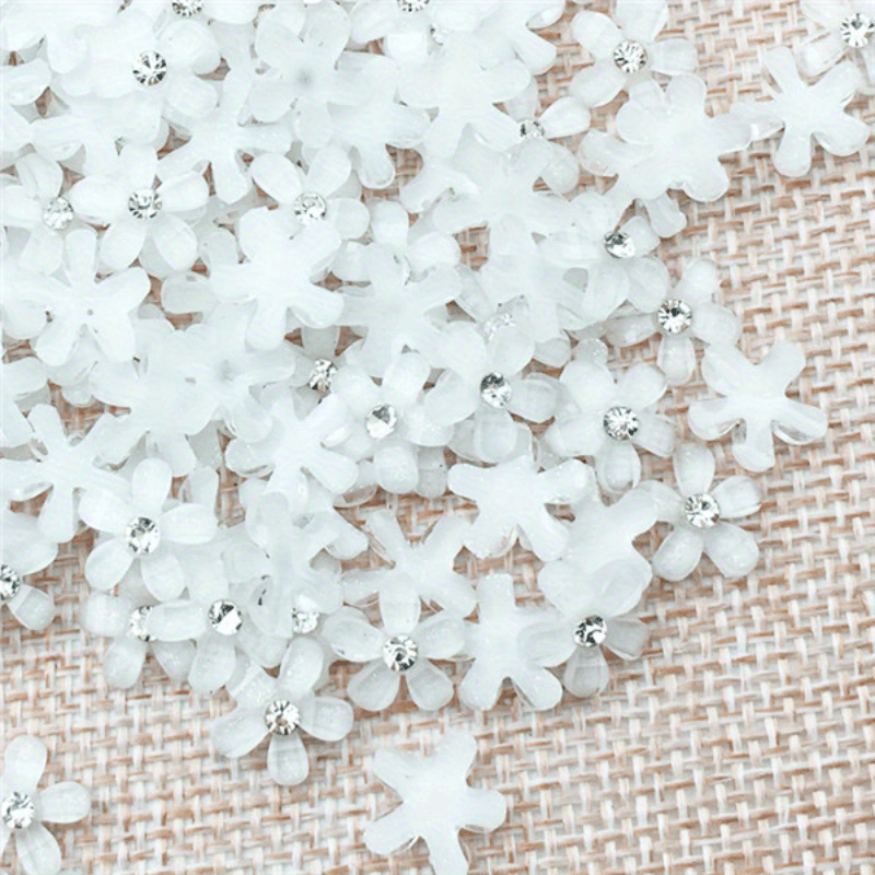 20pcs Resin Flower Phone Case Nail Art Ornament Accessories