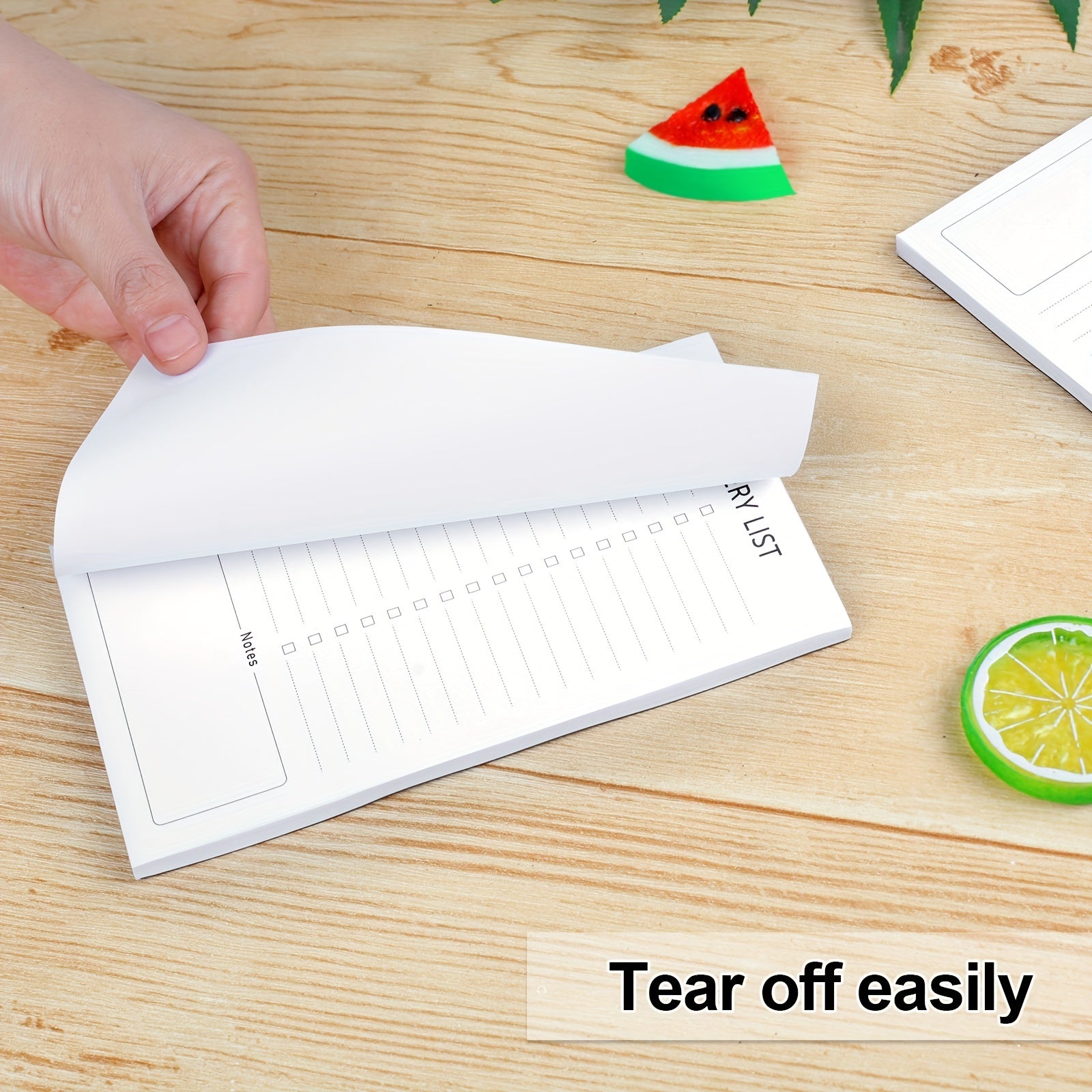 2pcs Magnetic Grocery List Pad For Fridge