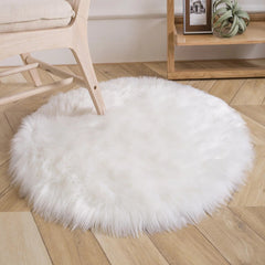 Soft Fluffy Faux Fur Rug for Bedroom Living Room