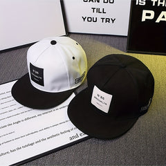 Adjustable Patch Hip hop Hat Embroidered Baseball Cap Flat Brim Unisex