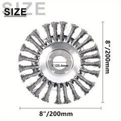 Lawn Trimmer Head Steel Wire Wheel Brush Replacement Part
