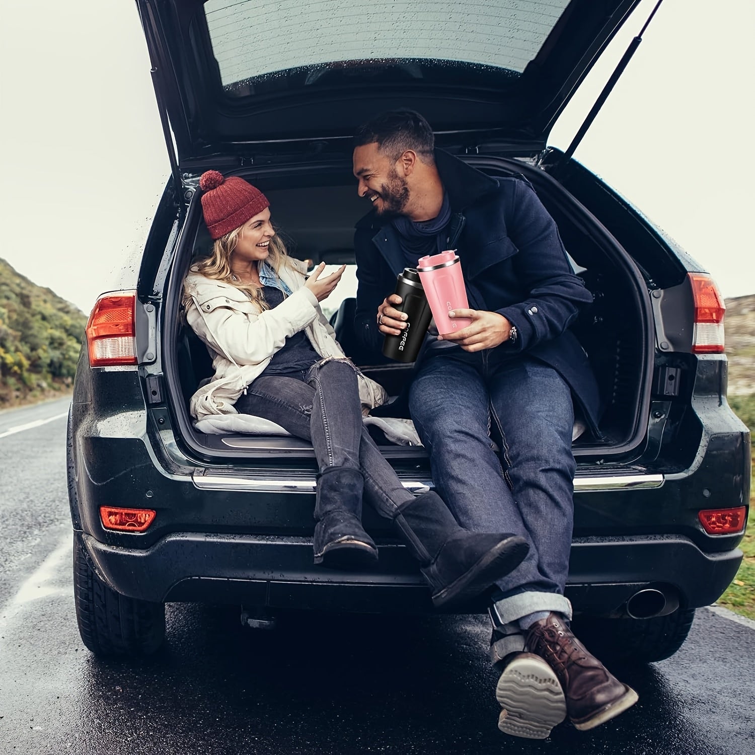 510ml Stainless Steel Coffee Tumbler with Lid