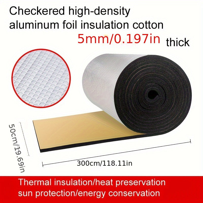 High Temp Resistant Insulation Cotton Adhesive Aluminum Foil, 50-300 Grid