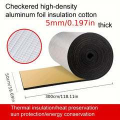 High Temp Resistant Insulation Cotton Adhesive Aluminum Foil, 50-300 Grid