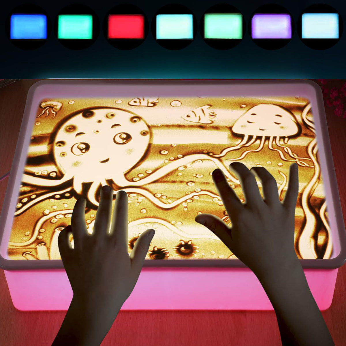 Soft Sand Pink Sand Painting Sensory Puzzle Set