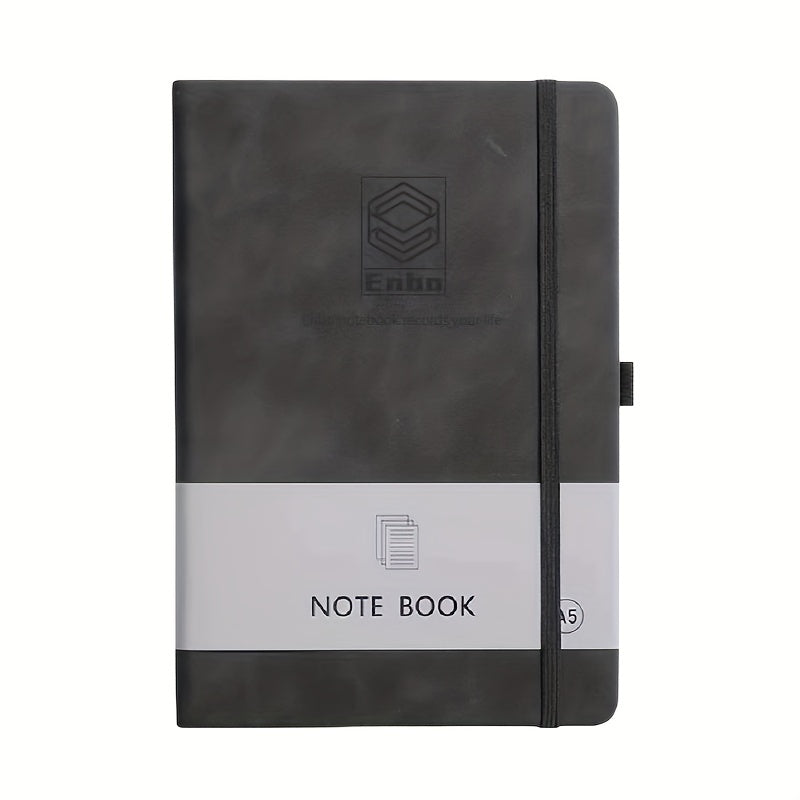 PU Leather A5 Notebook Business Journal Book with Strap
