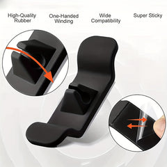 3pcs Cord Winder Stick On Tidy Wrap Cable Hider Storage