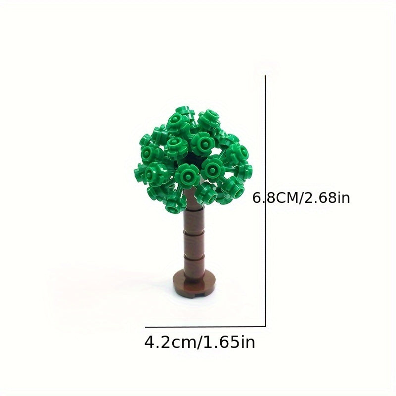 Embroidered Building Block Scenery Flower Ball Tree House Wedding Ornaments