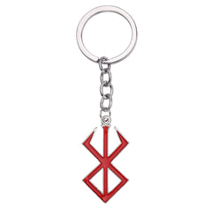 Berserk Rune Charm Keychain Guts Pendant Blood Red Anime Cosplay Prop Jewelry
