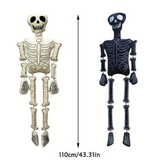 Halloween Skeleton Plush Toy & Figurine with Sharp Teeth
