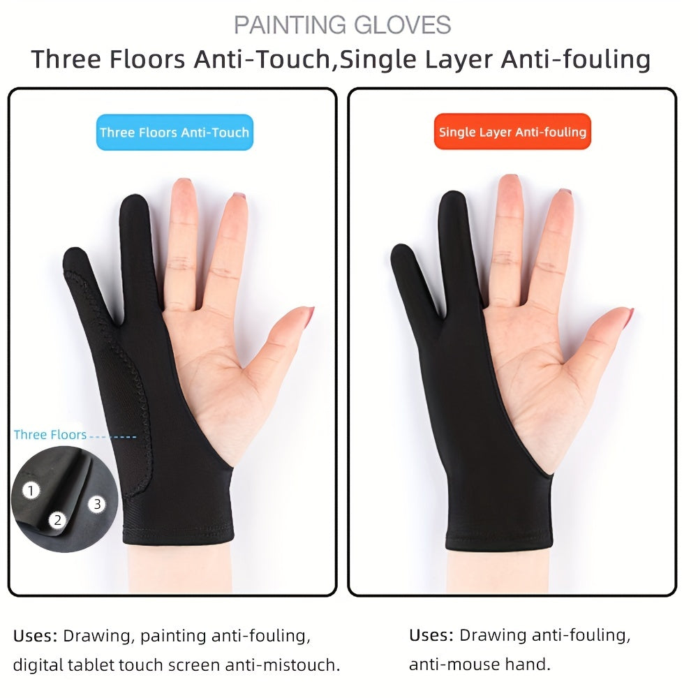 2 Touch Screen Finger Painting Gloves for Ipads Anti Fouling