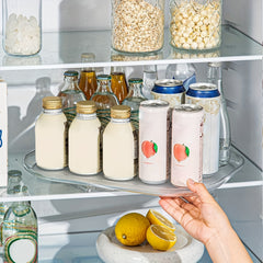 Refrigerator Turntable Organizer for Condiment Storage