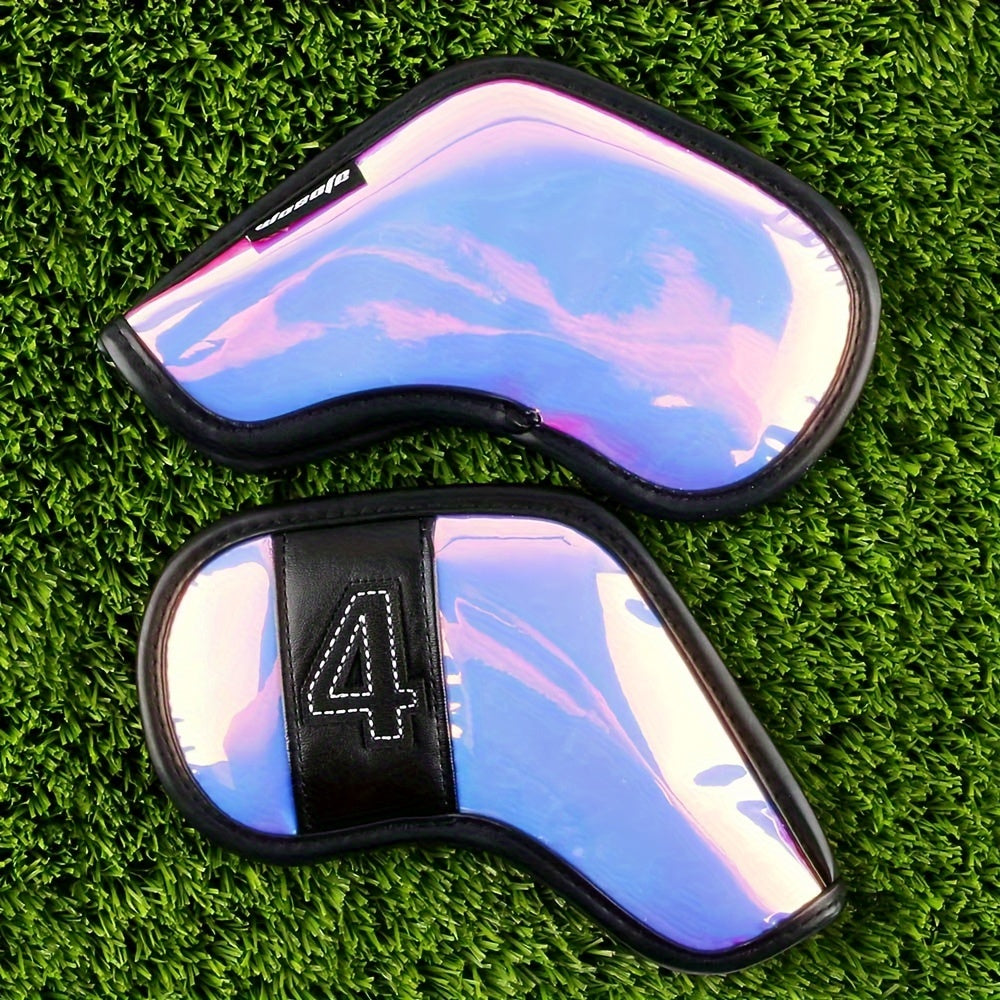 10pcs Glitter Golf Putter Head Cover Protect Club Lightweight Durable