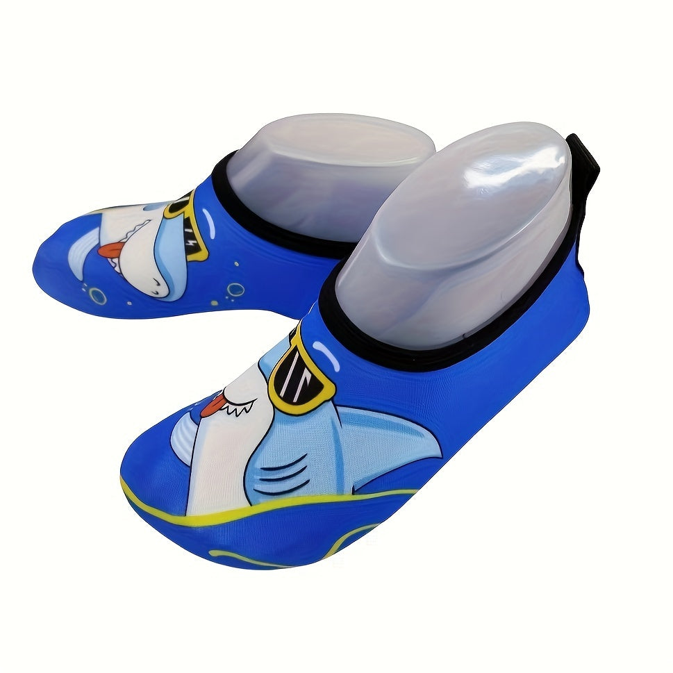 Kid's Shark Pattern Water Socks Breathable Quick Dry Non Slip