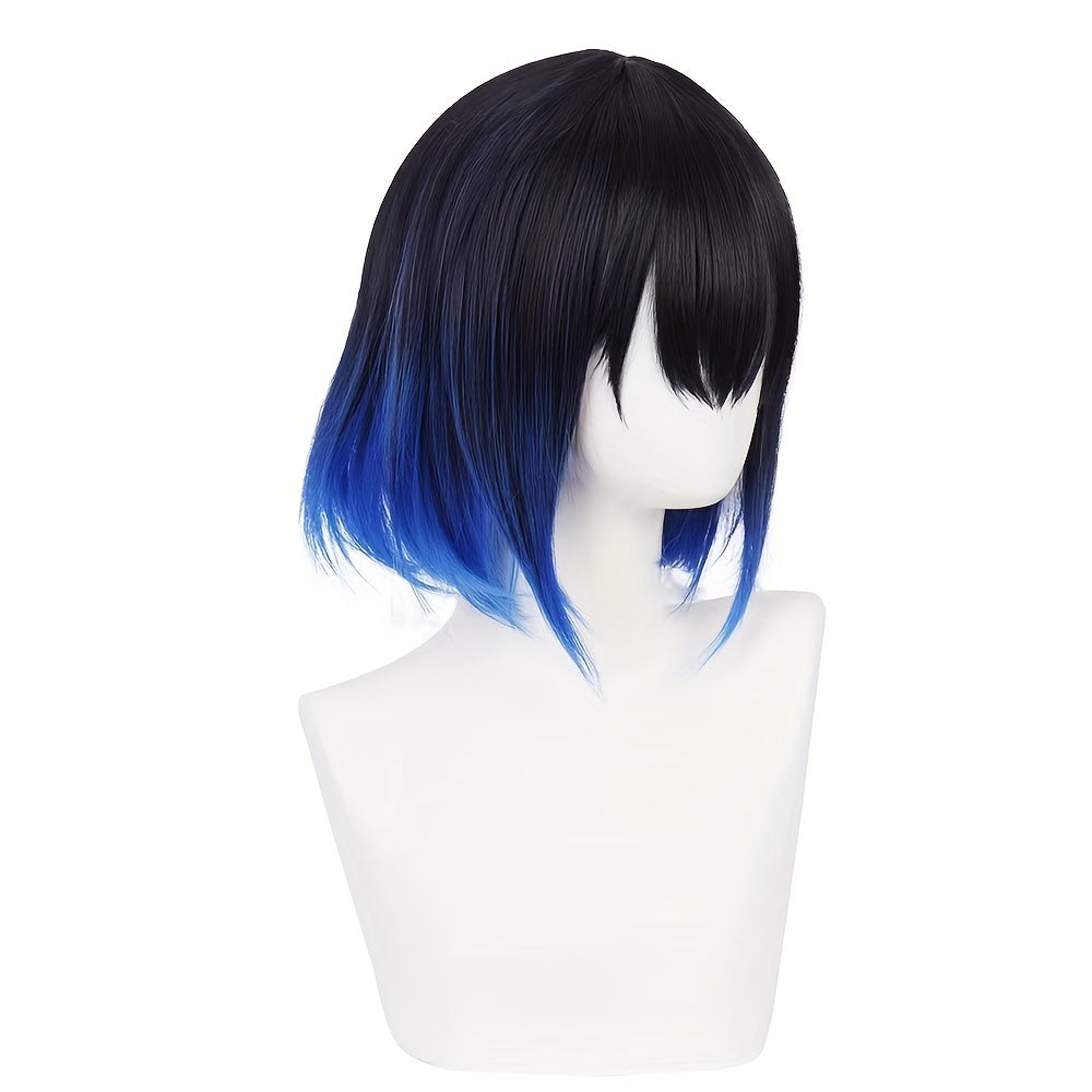 Short Straight Hair With Bangs Wig for Anime Costume Parties